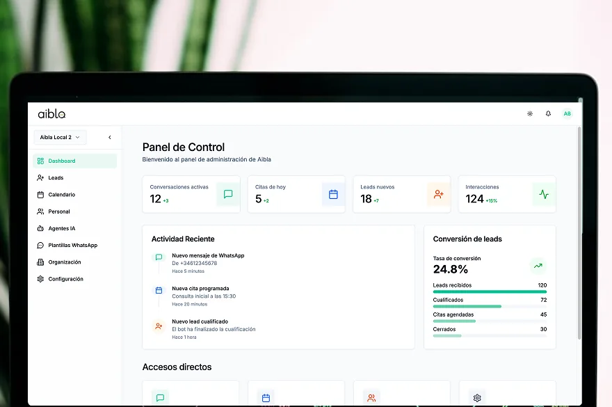 Sistema de cualificación y gestión de leads con IA.